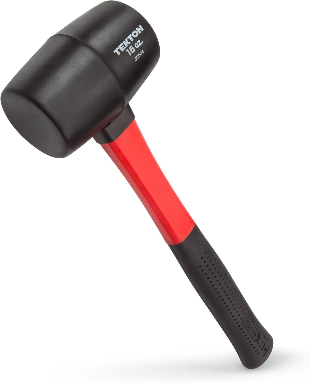 TEKTON 16 Oz. Fiberglass Handle Rubber Mallet | 30603 , Black