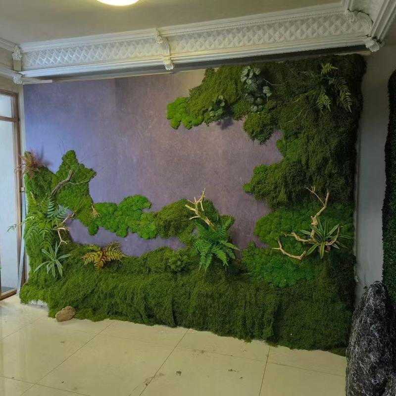 39.37In Artificial Moss Mat for Indoor Wall & Table Decor, Sustainable Nylon Material, Christmas Festival Decoration, Micro Landscape Making
