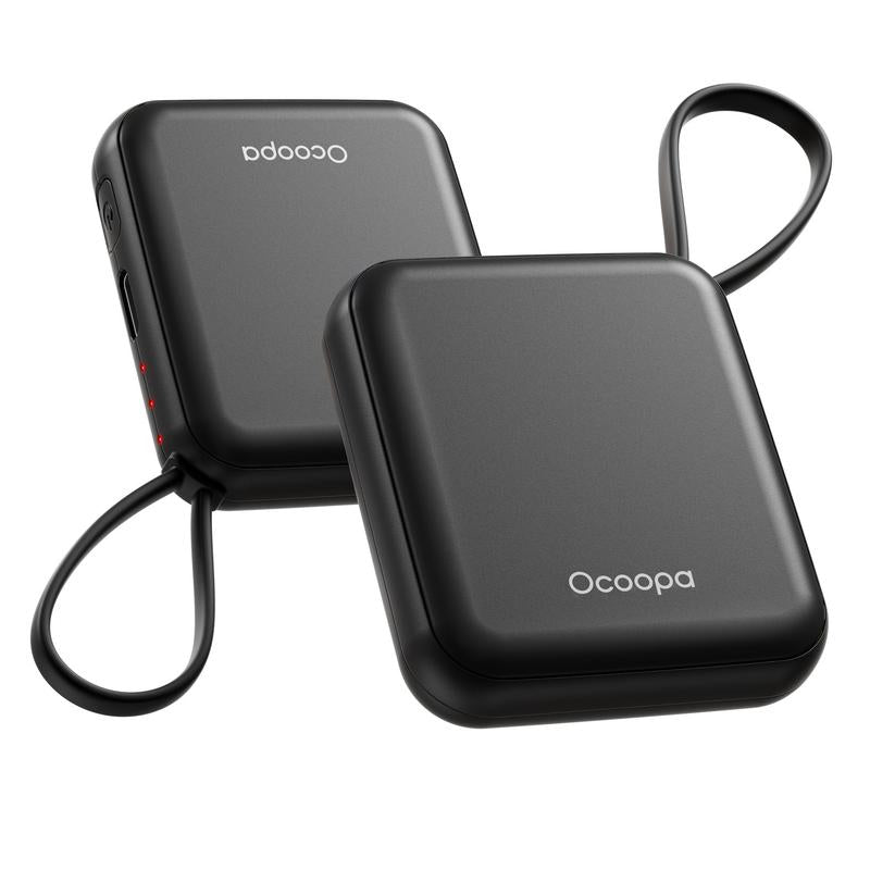 Ocoopa UT5 Nano Hand Warmers Rechargeable 2 Pack, AI Temperature Control Pocket Size Hand Warmer, Heater Portable Hand Warmer Great Gift for Christmas Outdoors, Hunting, Golf, Camping