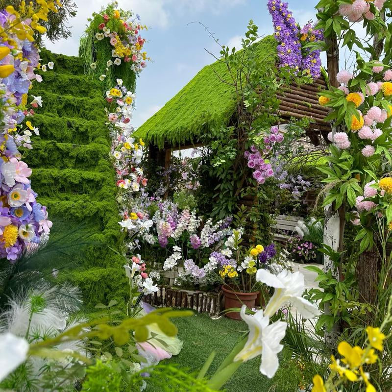 39.37In Artificial Moss Mat for Indoor Wall & Table Decor, Sustainable Nylon Material, Christmas Festival Decoration, Micro Landscape Making