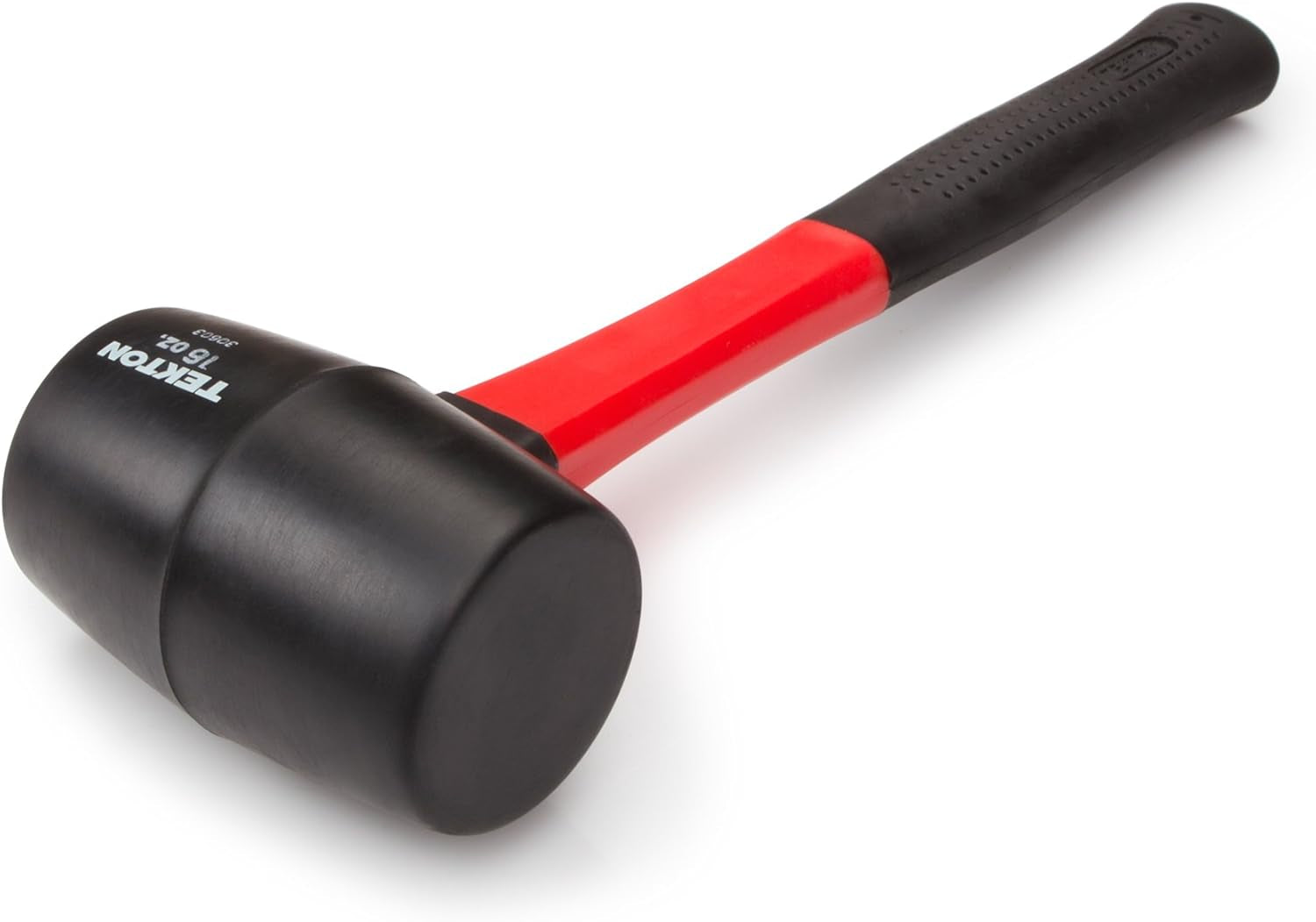 TEKTON 16 Oz. Fiberglass Handle Rubber Mallet | 30603 , Black