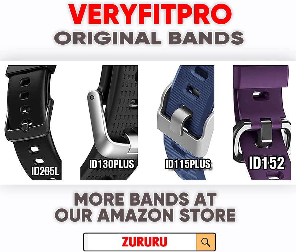 ZURURU Veryfitpro Id115Plus HR Replacement Bands for Veryfit Pro Id115Plus HR Fitness Tracker Smart Watch