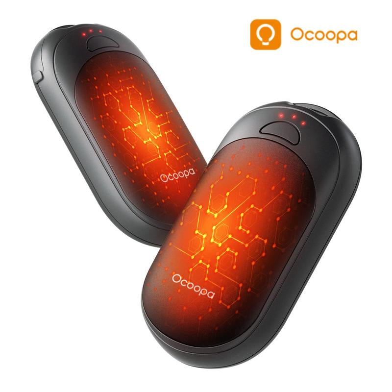 Ocoopa UT5 Nano Hand Warmers Rechargeable 2 Pack, AI Temperature Control Pocket Size Hand Warmer, Heater Portable Hand Warmer Great Gift for Christmas Outdoors, Hunting, Golf, Camping