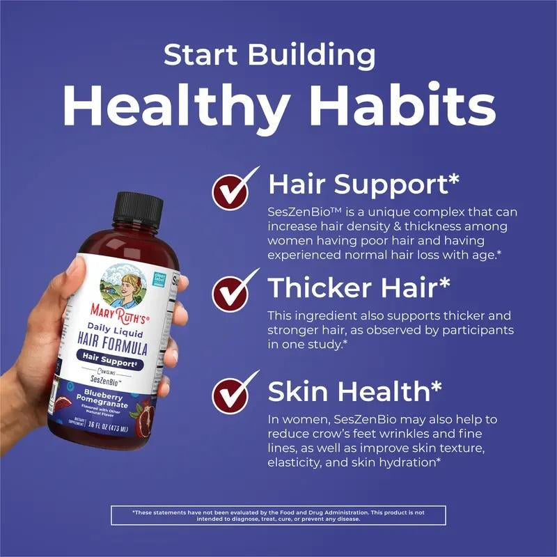 Maryruth’S Advanced Hair Care Bundle – Daily Liquid Hair Formula 16 Oz & Hair Growth Max Liposomal 15.22 Oz