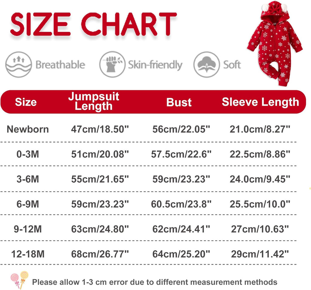 AMAWMW Newborn Baby Girl Winter Outfit Hooded Jumpsuit Infant One Piece Romper Baby Warm Snowsuit Clothes Gifts Set