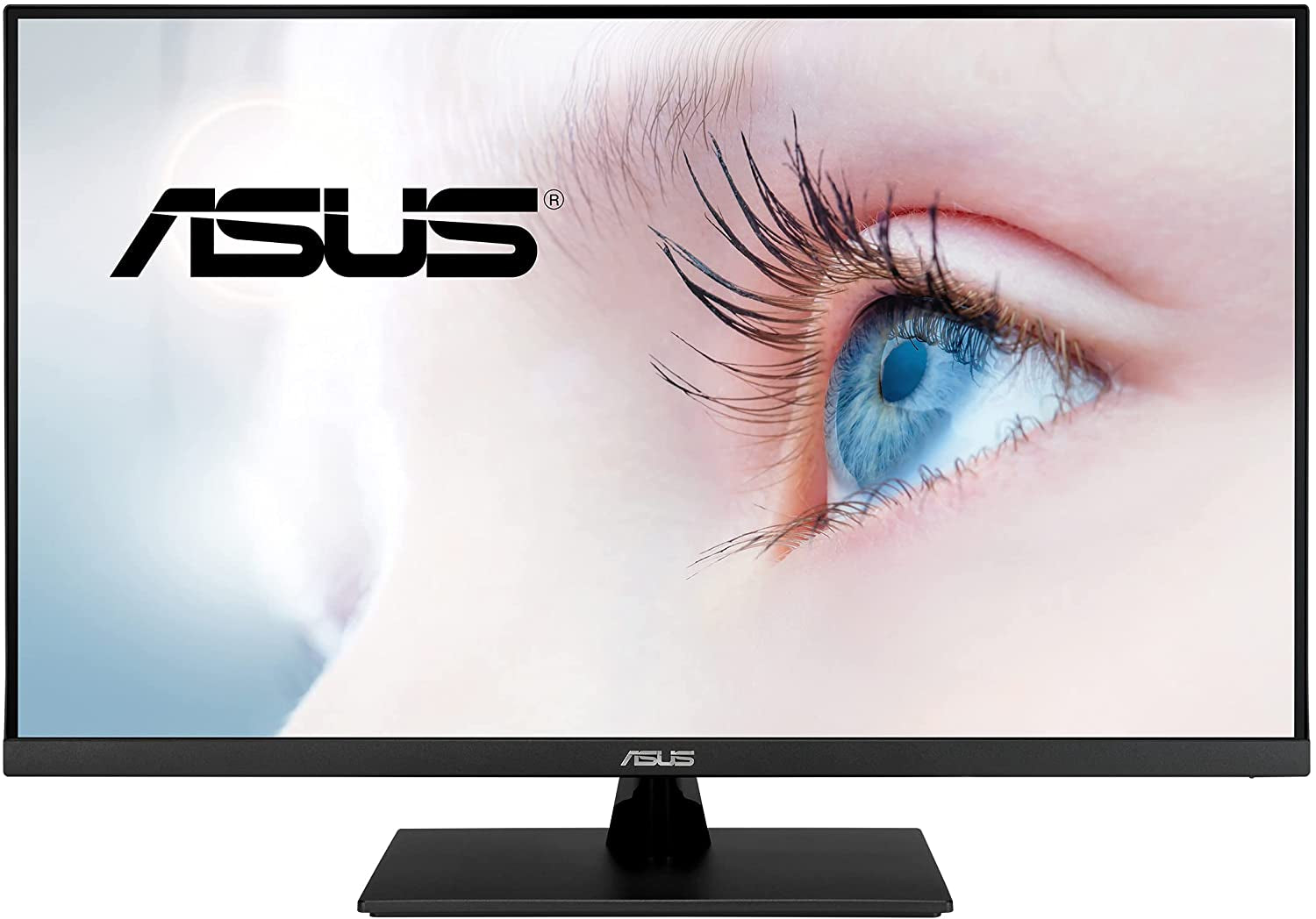 ASUS 31.5” 2K Monitor (VP32AQ) - WQHD (2560 X 1440), IPS, 100% Srgb, HDR10, 75Hz, Speakers, Adaptive-Sync/Freesync, Low Blue Light, Eye Care, VESA Mountable, Frameless, Displayport, HDMI, Tilt,Black