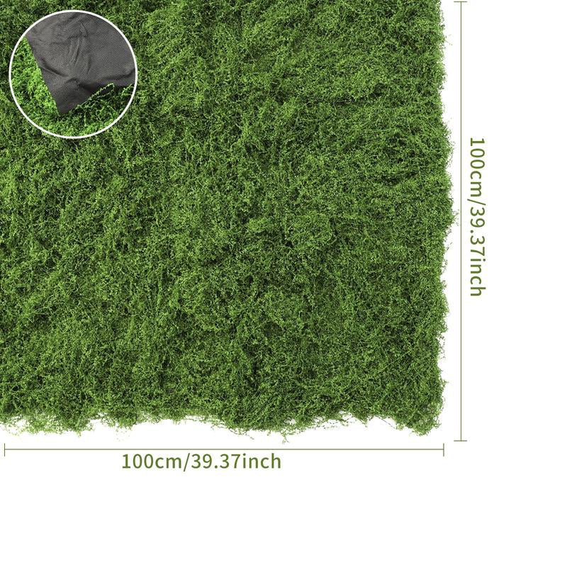 39.37In Artificial Moss Mat for Indoor Wall & Table Decor, Sustainable Nylon Material, Christmas Festival Decoration, Micro Landscape Making